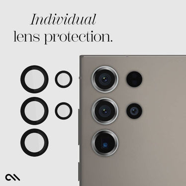 Case Mate Aluminium Ring Lens Protector for Galaxy S24 Ultra Black